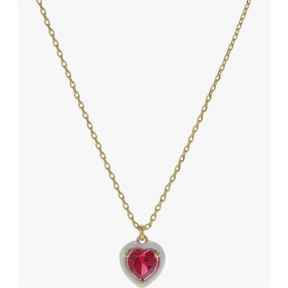 Kate Spade NWT red heart necklace